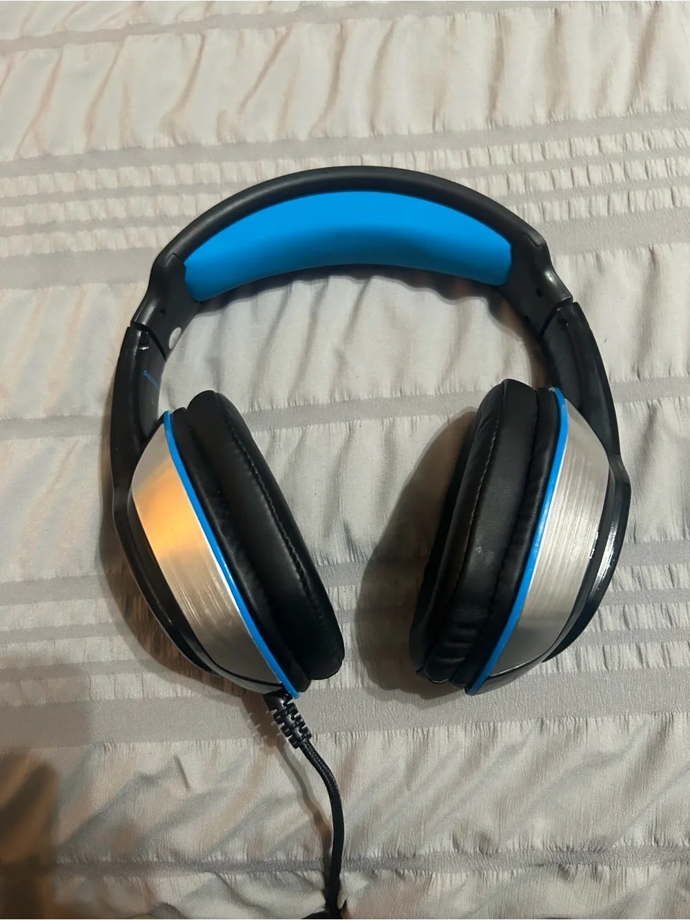 Black & Blue Gaming Headset with Microphone